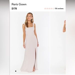 Paris Gown show me the ring stretch size small